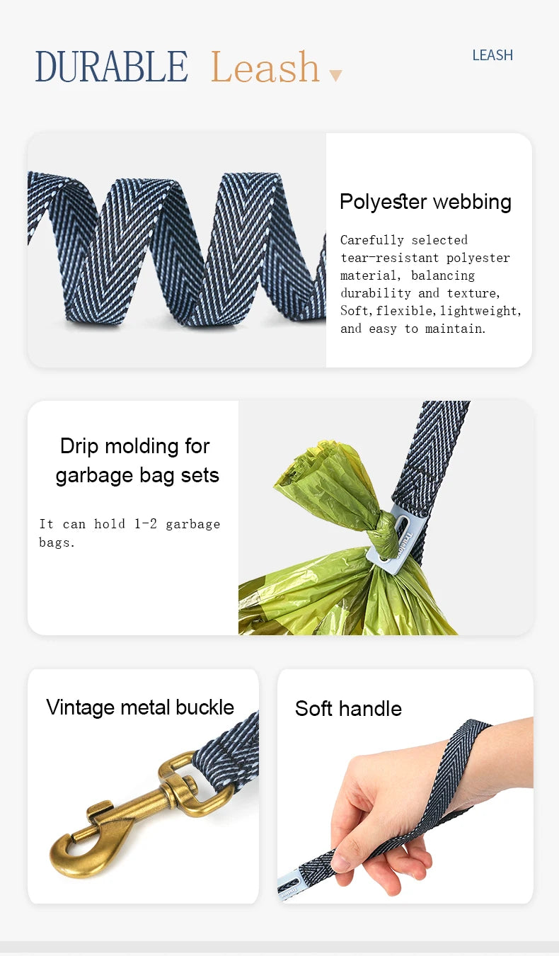 the TWEEDTREK HARNESS SET - Truelove Pet Harness Leash Set, Harris Tweed Fabric, No Pull Dog Vest Harness for Walking/Training, Adjustable, Easy Control