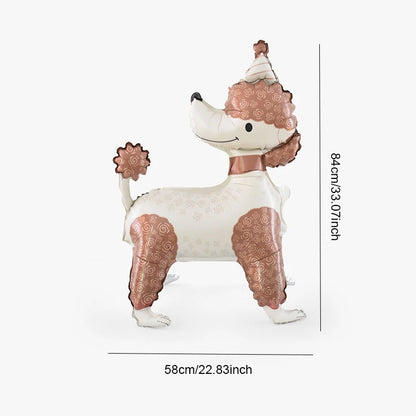 1pc Cute Standing Husky Puppy Balloon Dachshund Ballon Birthday Party Baby Shower Animal Theme Party Decoration Foil Balloon