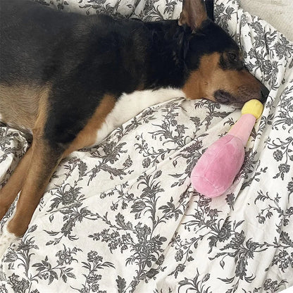 the GO BANANAS CHEW TOYS - 10 PACK SET - Pet Dog Toys, Plush Chew Toy, Soft Banana Bone Vegetable Fruit Squeaky Puppy Training Interactive Toy, Bite-Resistant, Pet Supplies