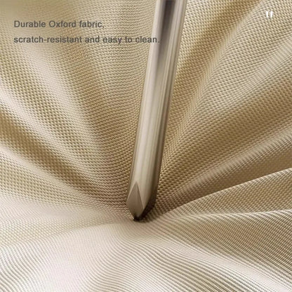 the POW-WOW PET BED - Wooden Oxford Cloth Dog Bed, Elevated Moisture-Proof Tent, Enclosed Safety House All-Season Dog Shelter with Frame Support