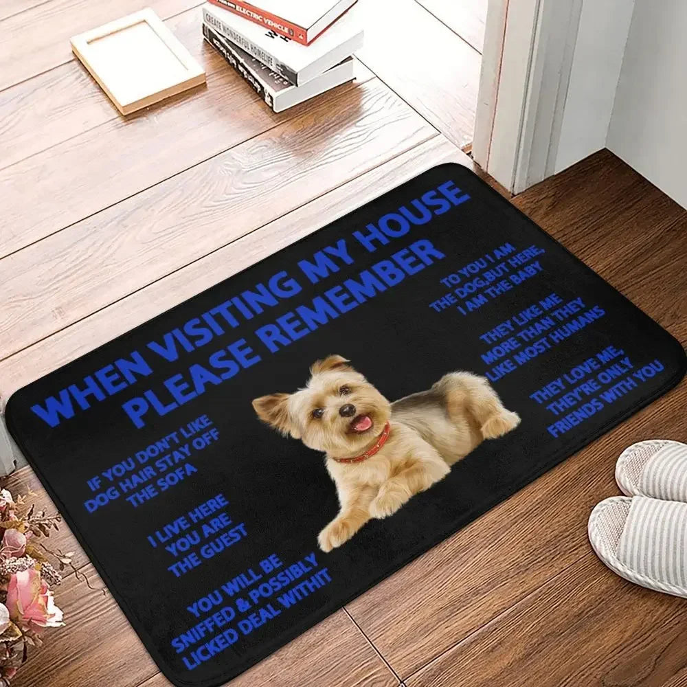 Beagle Dog Doormat Non-Slip Kitchen Bath Mat Living Room Door Floor Entrance Carpet Rug