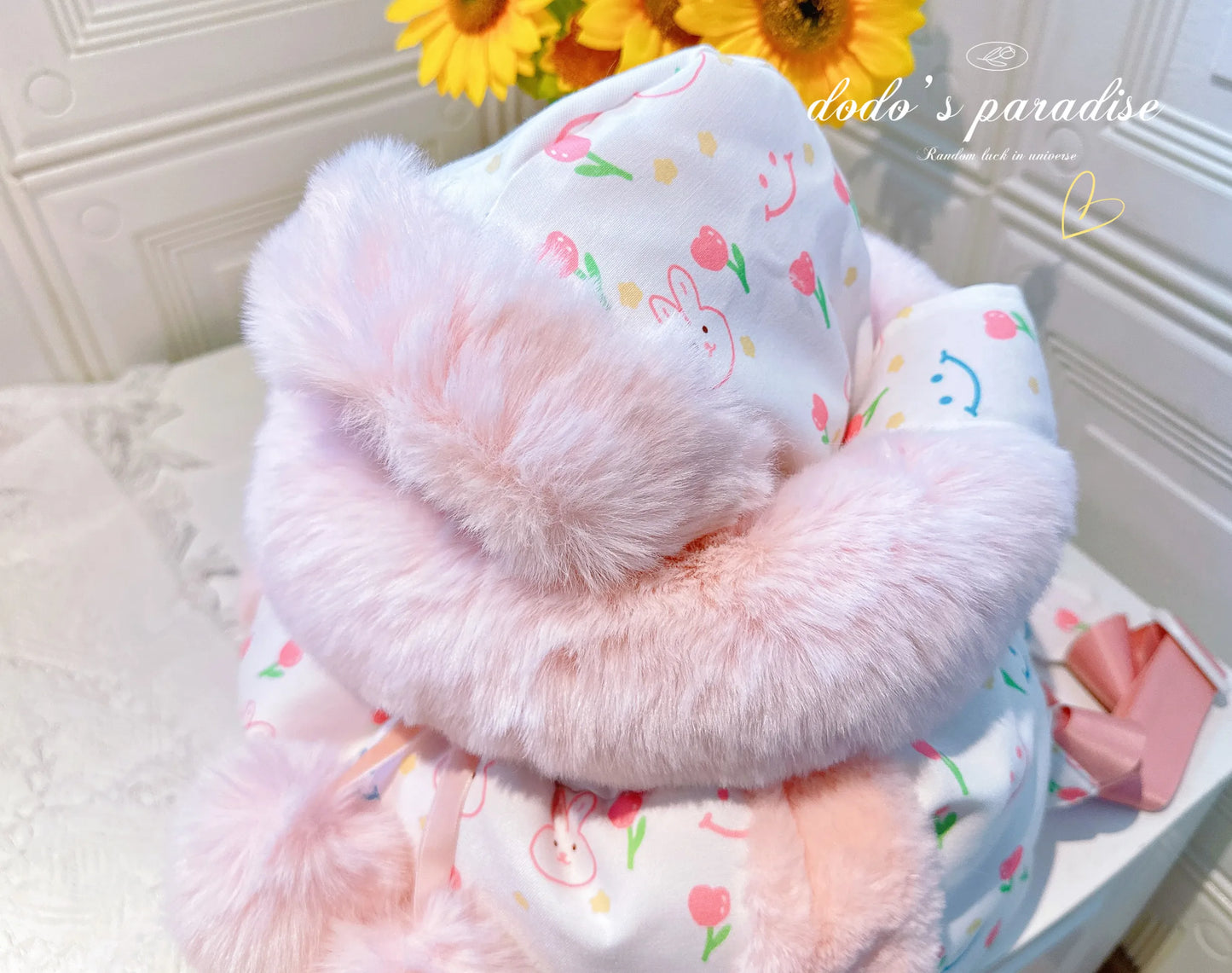 Pet Carriers Travel Products Cat Teddy Puppy Winter Fur Collar Dog Backpack Out  Chest Bag Thickening Warmer  accessories