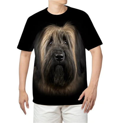 the BULL-TERRIER - Summer Bull-Terrier Dog Graphic 3D Print T-Shirts, Men/Women Dog Animal T-Shirt, Short Sleeve Oversized Kids Tee Top