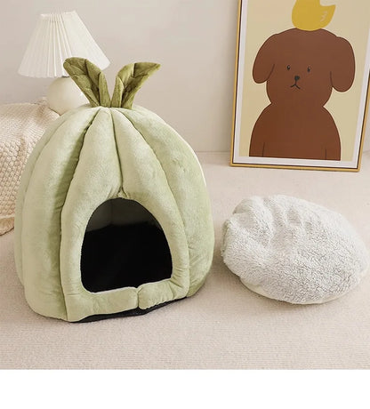 A Closed, Detachable and Washable Dog House for Keeping Warm in Winter and A Pet Bed Suitable for All Seasons