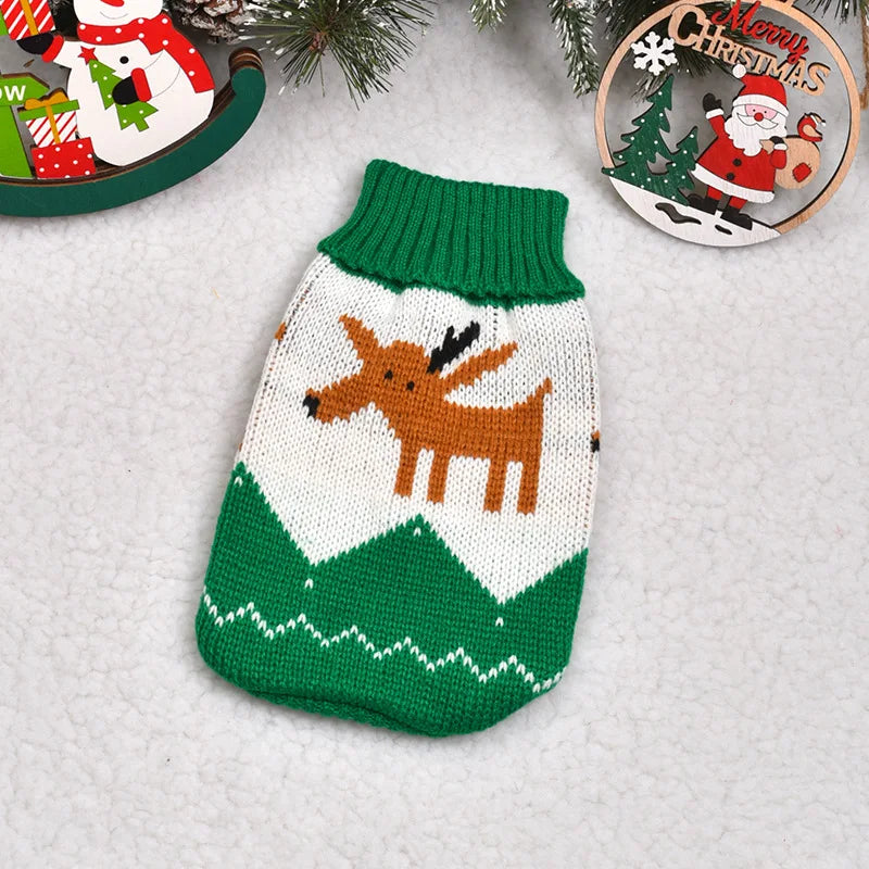 Dogs Sweater Winter Knitted Dog Jumpers For Small Large Dogs Designer Cat Chihuahua Warm Clothes For Small Breeds Dogs Christmas