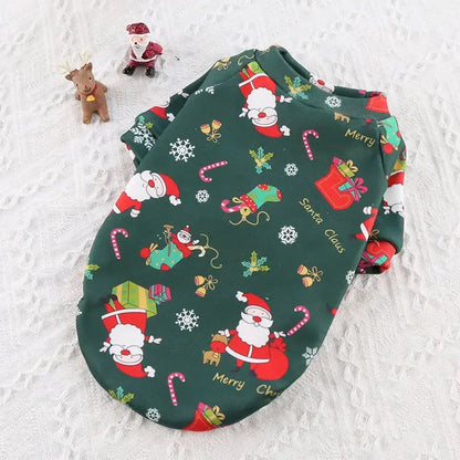 the MERRY MUTTS CHRISTMAS HOODIE - Christmas Dog Clothes, Pet Clothing, Hoodies, Comfortable Warm Soft Autumn Winter Puppy Outfit, Pet Dog Coat