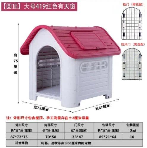 the BACKYARD DOG - Large Kennell Crate Doghouse, Accessories Playpens Outdoor Carrier, Doghouse Pet Supplies, Play Pen Mascotas Dog Furniture