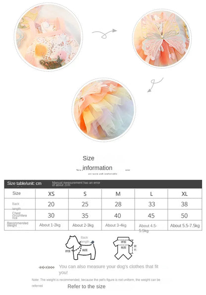 Summer Pet Princess Clothes Pet Dog Dress For Dogs Skirt Dog Wedding York chihuahua poodle For Dogs Skirts Cat Dresses