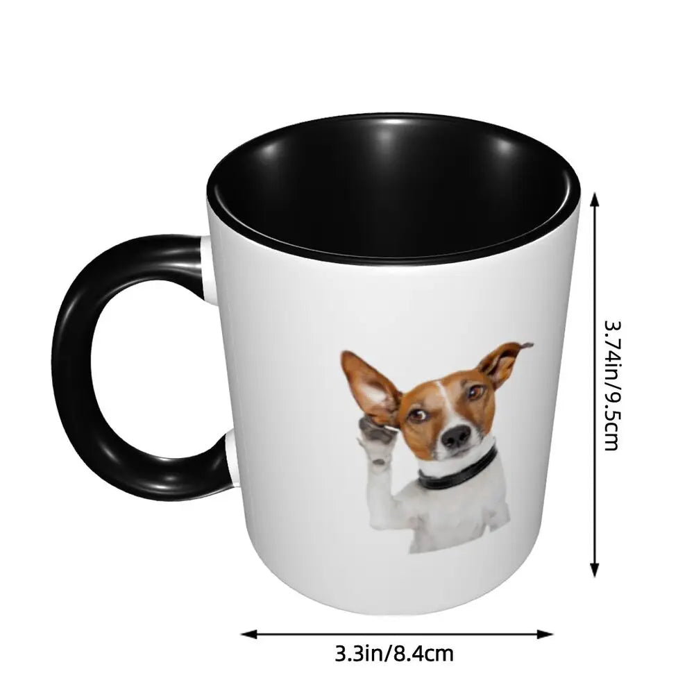 Dog Jack Russell Terrier -cute Gift Jack Russell Terrier For Mom Mug Funny Ceramic Coffee Cups Tea Mugs Milk Cup Drinkware Gifts