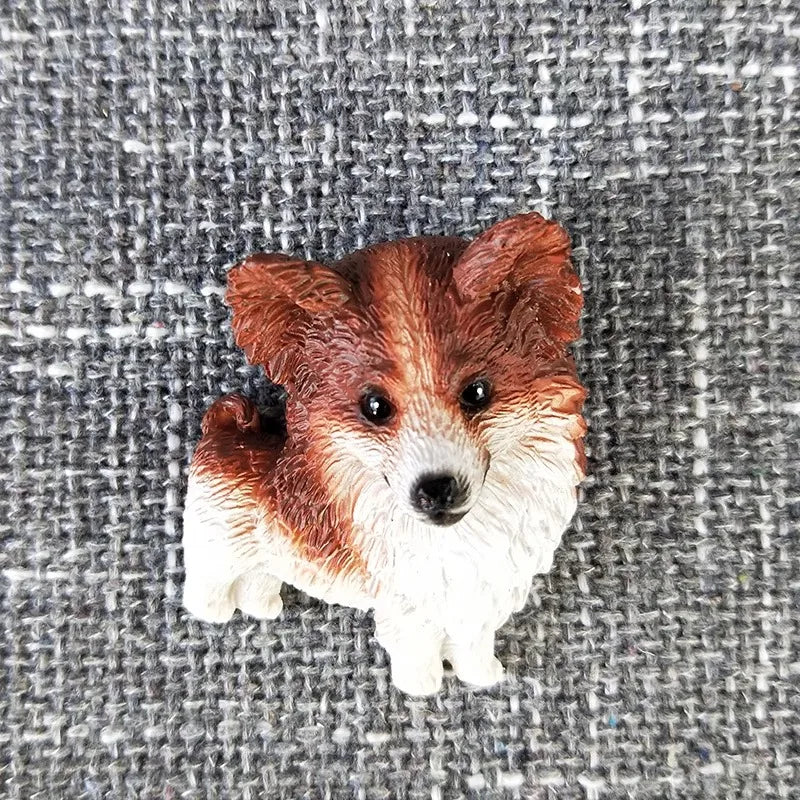 3D animal magnet refrigerator sticker simulation dog labrador Pug corgi Teddy Bichon resin Craft wall door home decoration gifts