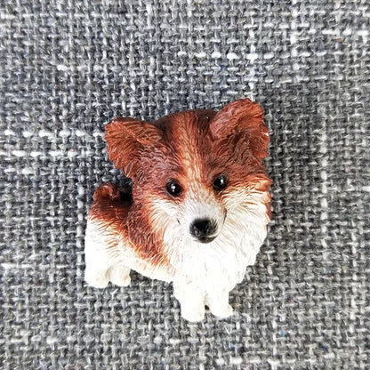 3D animal magnet refrigerator sticker simulation dog labrador Pug corgi Teddy Bichon resin Craft wall door home decoration gifts