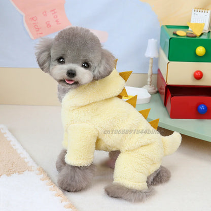 Winter Warm Fleece Pet Dog Jumpsuit for Small Medium Dogs Puppy Cat Pajamas Coat Chihuahua Clothes Pets Costume Yorkie Outfits