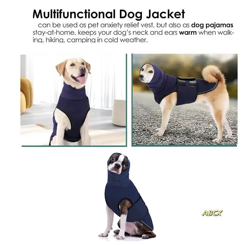 the CALMING VEST - Dog Anxiety Vest, Thunder Jacket for Large Dog, Calming Jacket with Hoodie, Dog Anxiety Jacket, Dog Hoodies for Noise