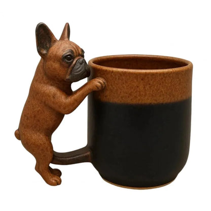 With Handle Dachshund Coffee Mug Puppy Design Adorable Puppy Decoration 3D Animal Mug Handcrafted Dog Lovers Drinkware