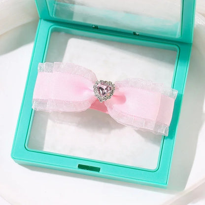 the PRETTY N PINK HAIRPINS - Pet Hairpin, Original Pink Pet Accessories, Headdress Yorkshire Hairpin, Marzis Hair Accessories, Dog Accessories