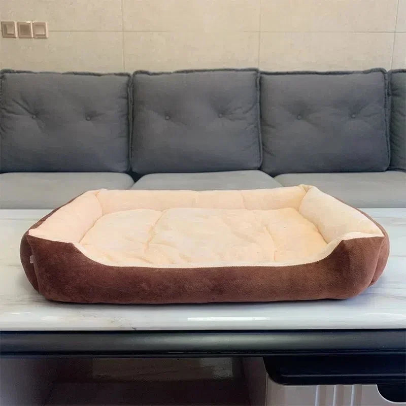 Large Pet House Dog Bed Cat Mat Long Plush Deep Sleeping Warm Soft Small Dog Cushion Calm Beds for Puppy Chihuahua