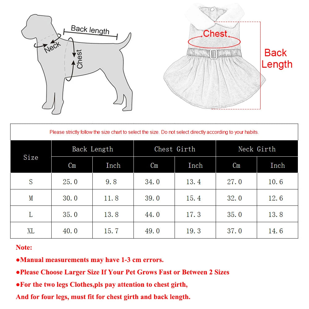 Pet Dog Dresses for Small Dogs Cat Christmas Party Red Princess Skirt Puppy Xmas Dress Chihuahua Yorkies Pug Poodle Costume