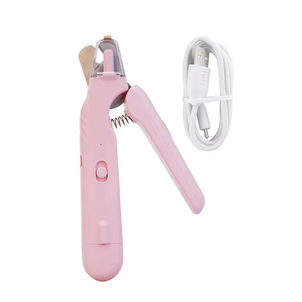 2 In 1 Pet Nail Clippers with Led Light Dog Cat Special Blood Line Scissors Multifunction Animals Paw Nail Trimmer Pet Supplies
