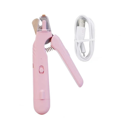 2 In 1 Pet Nail Clippers with Led Light Dog Cat Special Blood Line Scissors Multifunction Animals Paw Nail Trimmer Pet Supplies