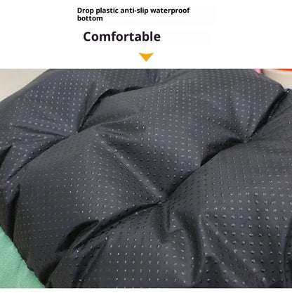 Autumn/Winter Warm Pet Nest Big Dog Mat Oval Teddy Dog Cat Nest Golden Retriever Comfortable Cozy Pet Bed