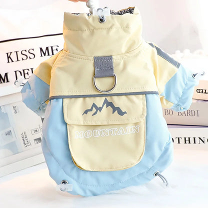 the ICESHIELD 3-PROOF OUTDOOR DOG JACKET - 2025 Thick Waterproof Dog Winter Coat, 3-Proof Warm Outdoor Jacket for Small Dogs, Cold-Resistant Pet Clothing