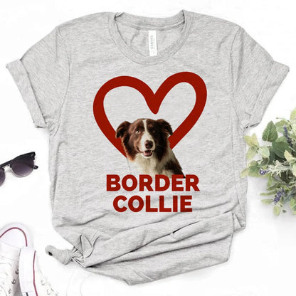 the COLLIECULTURE STREET TEE - Border Collie T-Shirts, Women Graphic Streetwear Top, Female Funny Clothes