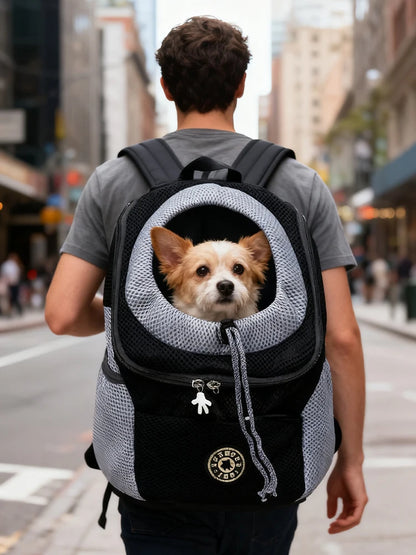 Dog Carrier Backpack for Pets, Thickened Sponge Pet Front-Facing Dog Carrier Backpack, Portable Puppy Transport Dog Bag