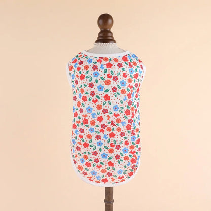 Cute Summer Pet Dog Cooling Vest Cartoon Soft Clothing Summer Casual Shirts Small Medium Large Dogs Puppy French Bulldog Clothes