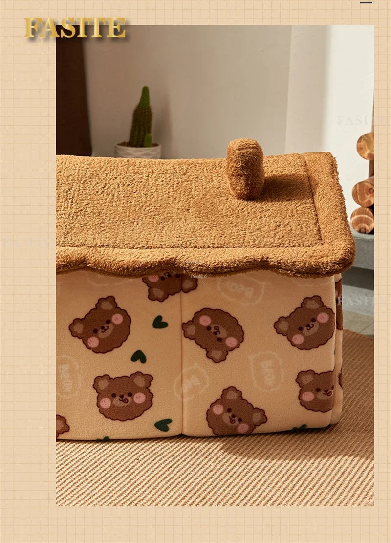 Dog Kennels Four Seasons Universal Small Dog Houses Removable and Washable Warm Dog House Cat Kennel Pet Supplies House for Dogs