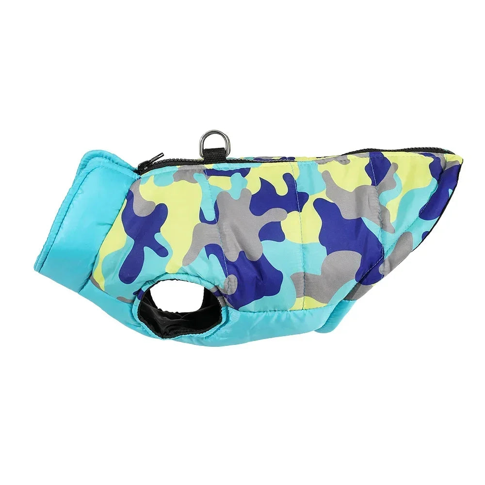 Camouflage Print Pet Dog Jacket Coat for Small Dogs Cats Autumn Winter Warm Zipper Puppy Clothes Yorkies Chihuahua Pug Costume