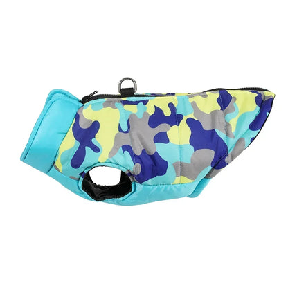 Camouflage Print Pet Dog Jacket Coat for Small Dogs Cats Autumn Winter Warm Zipper Puppy Clothes Yorkies Chihuahua Pug Costume