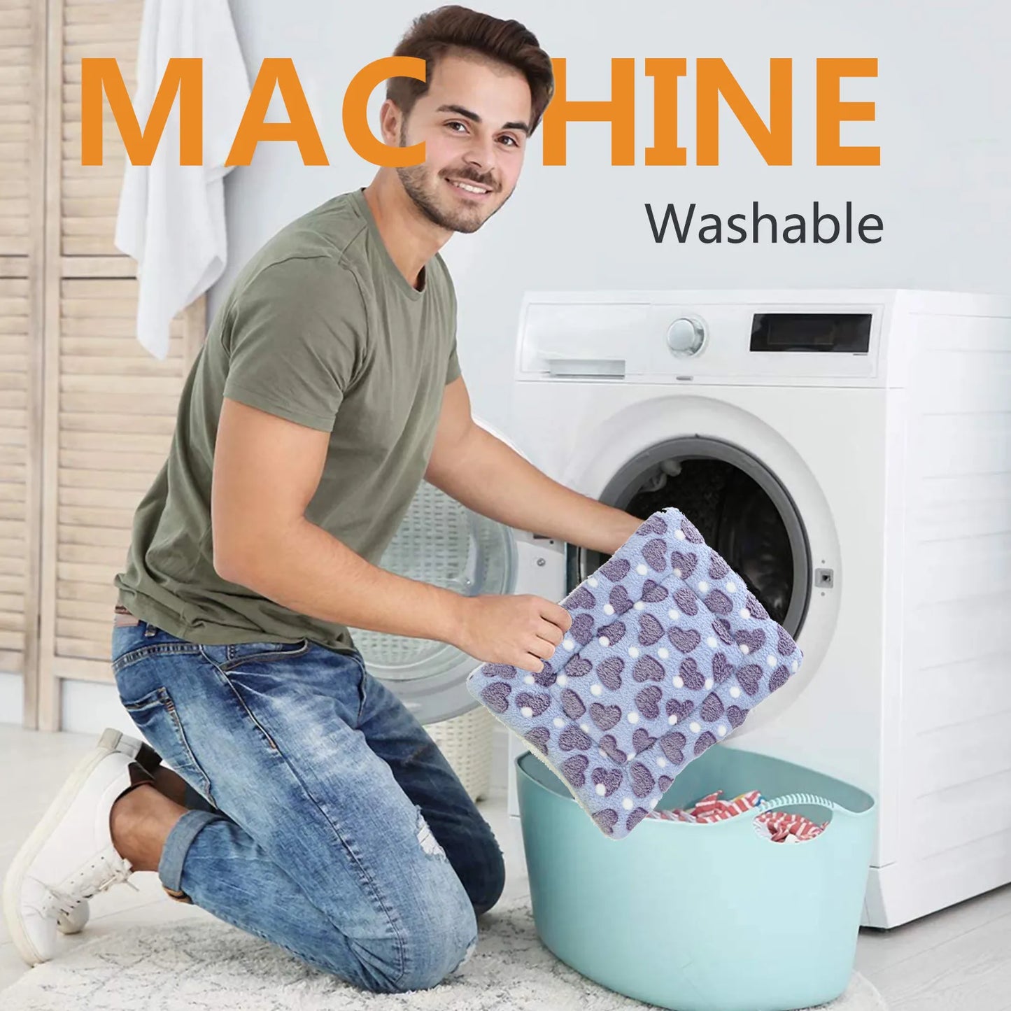 2Pcs Pet Mat Sleep Blanket Cushion Bed Nest Soft Warm Sleeping Pad for Dogs Cats Indoor Outdoor Resting Comfortable Mattress