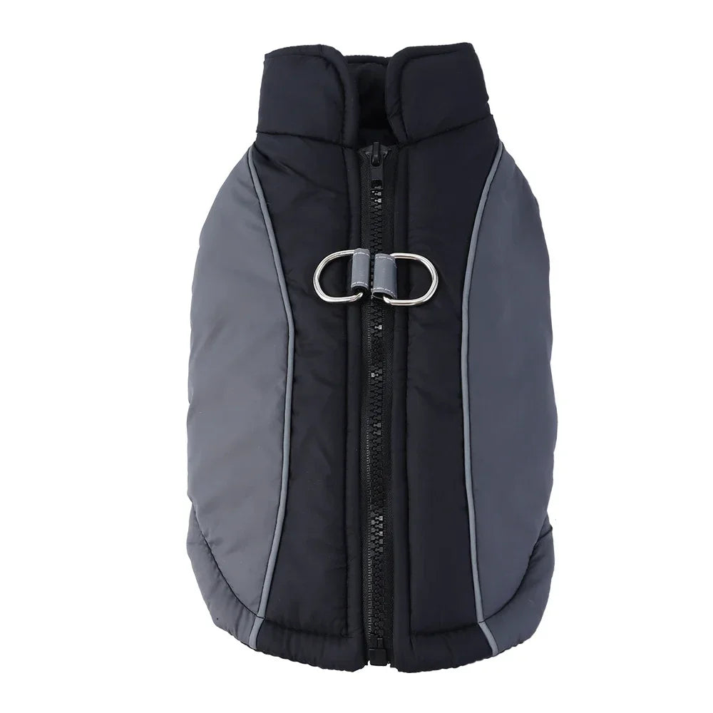 Winter Dog Jacket Warm Waterproof Clothes For Small Medium Dogs Cat Vest Coat With D-ring Reflective Chihuahua Yorkie Outfits