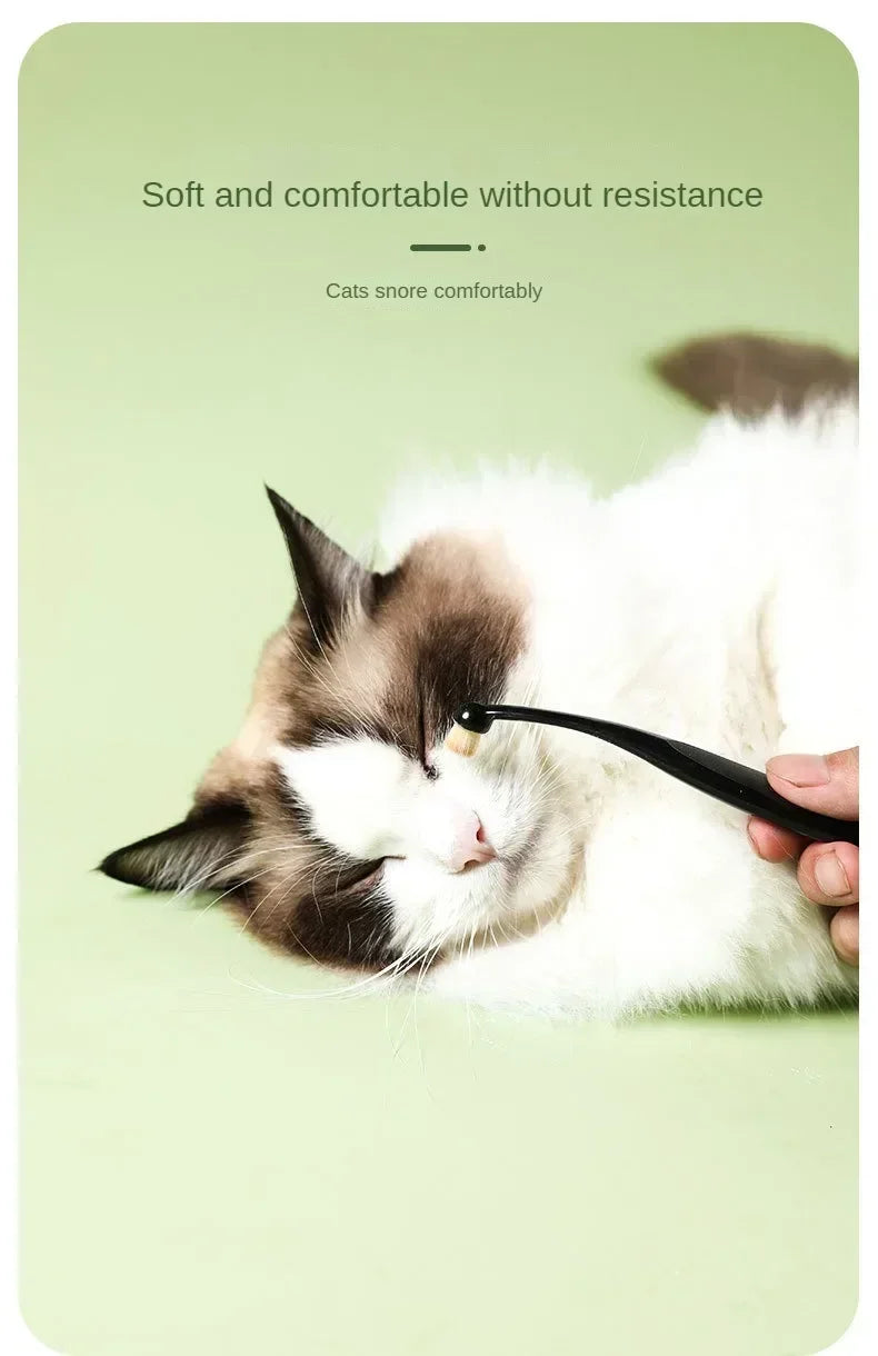 1-20PCS Pet Tear Stain Removal Brush Eye Cleaning Tool Tear Stain Powder Brush Eye Poo Brush for Dog Cat Grooming Makeup Use