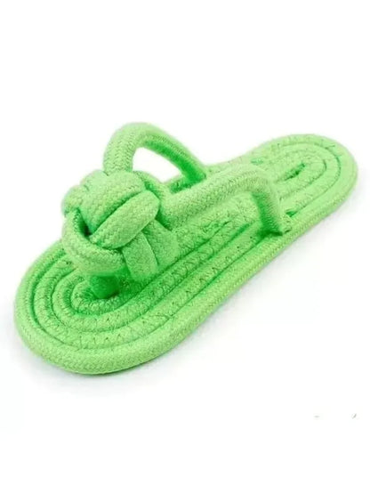 the TOETUG SLIPPER TOY - Dog Chewing Toy, Cotton Slipper Rope Toy for Small/Large Dogs, Pet Teeth Training Molar Toys, Interactive Dog Toy, Dog Accessories