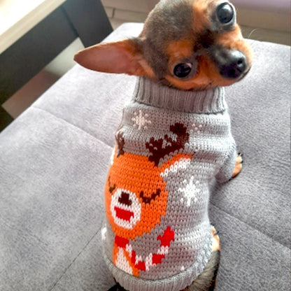 Dogs Sweater Winter Knitted Dog Jumpers For Small Large Dogs Designer Cat Chihuahua Warm Clothes For Small Breeds Dogs Christmas