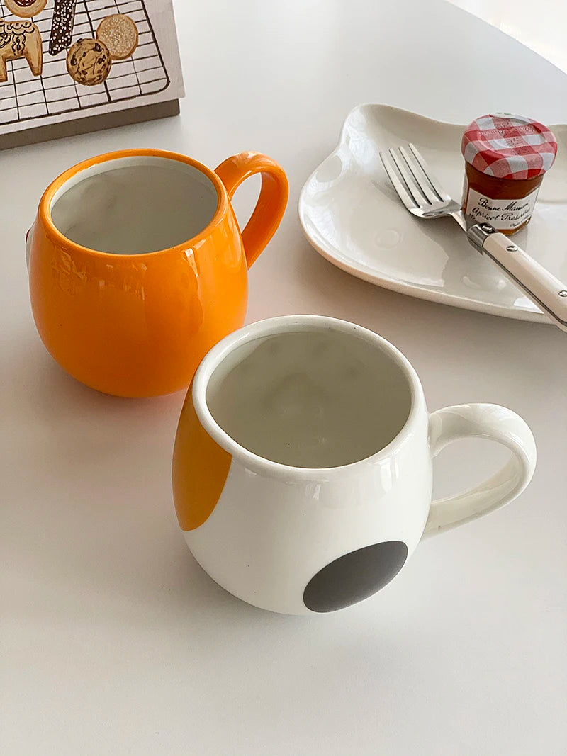 Lovely Cat Paw Cup - Cartoon 3D Cat Paw, Ceramic Beverage and Milk Cup for Coffee, Breakfast, Oatmeal, Birthday Christmas Gift.