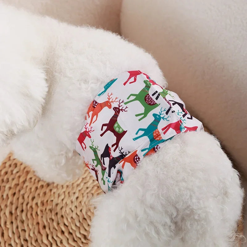 Washable Male Dog Physiological Pants Reusable Sanitary Underwear Belly Wrap Band Cotton Diaper For Large Small Medium Dog