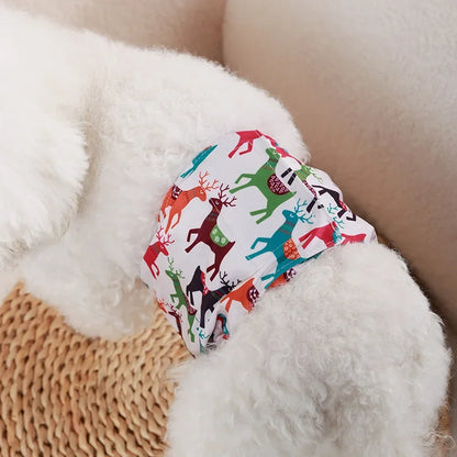 Washable Male Dog Physiological Pants Reusable Sanitary Underwear Belly Wrap Band Cotton Diaper For Large Small Medium Dog