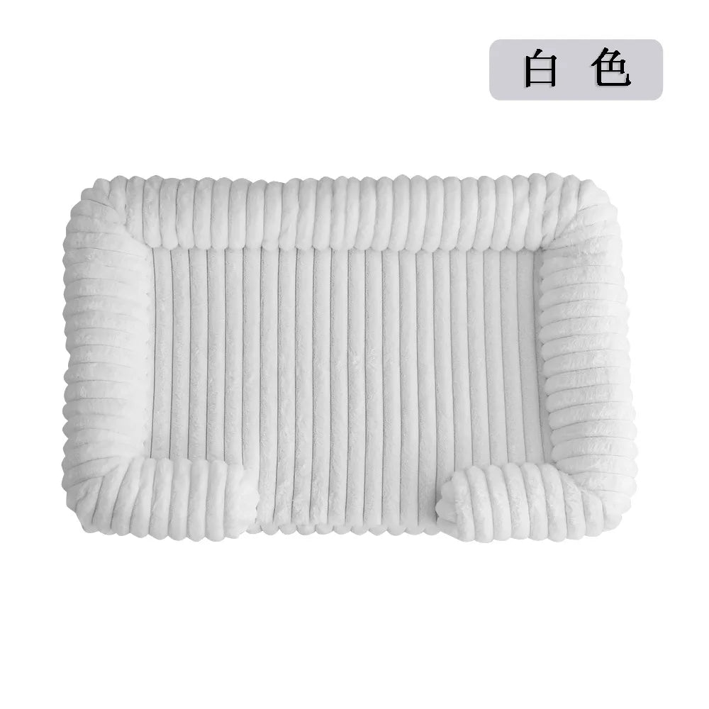 2025 Cross-border new product pet litter winter warm large dog kennel pet mat cat litter dog bed dog mat