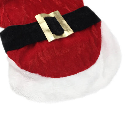 the SANTAPUP WINTER COAT - Santa Christmas Costume Clothes for Pet, Small Dogs Winter Dog Hooded Coat/Jackets, Puppy/Cat Clothing, Chihuahua/Yorkie Gift