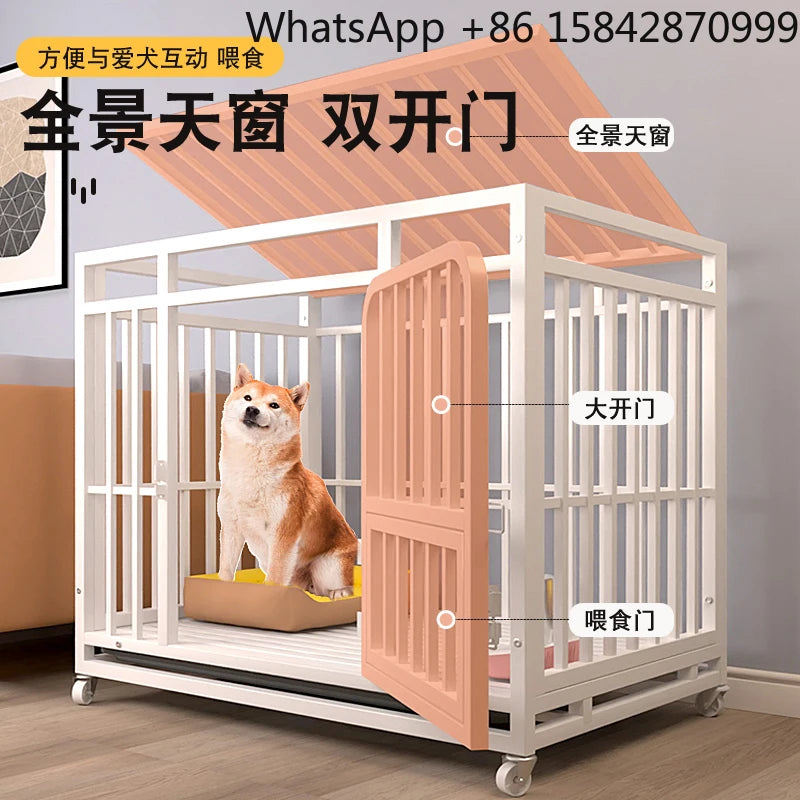 the ROLL-AWAY KENNEL - Bold Reinforced Dog Cage