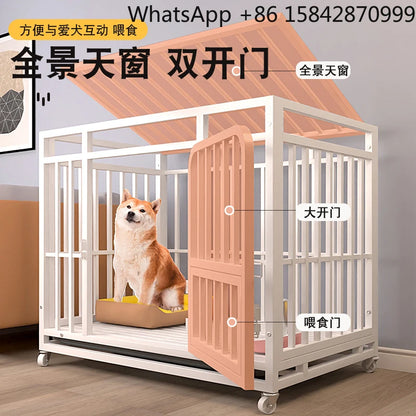 the ROLL-AWAY KENNEL - Bold Reinforced Dog Cage