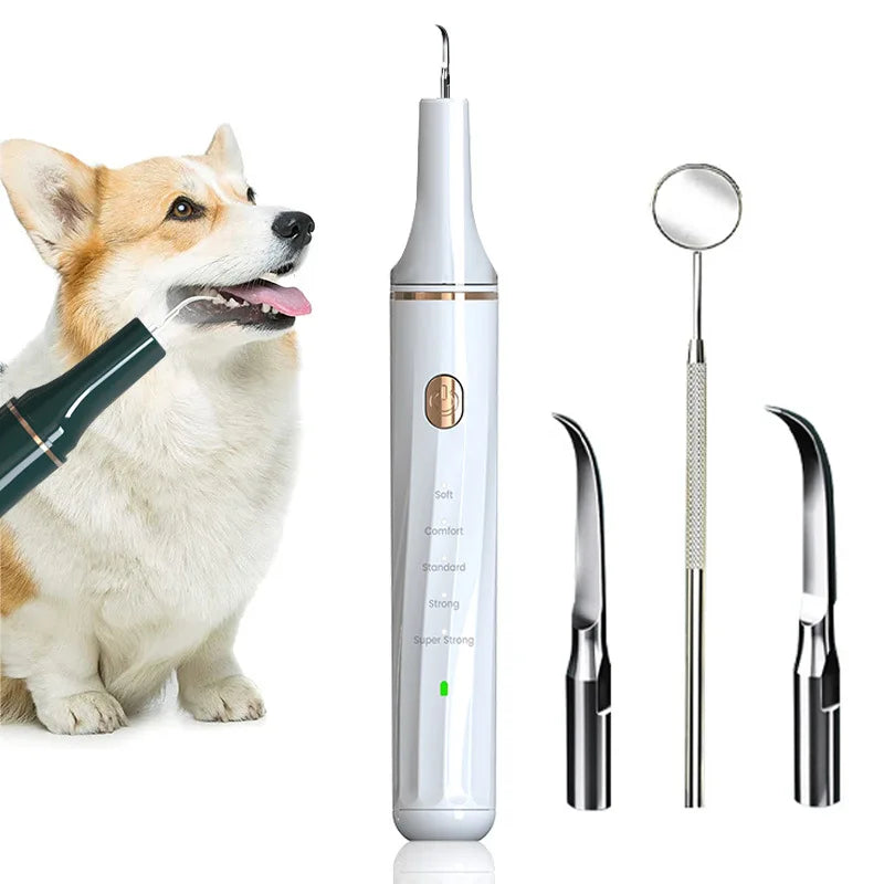 Ultrasonic Portable Electric Dog Toothbrush Professional Plaque Calculus Removal Teeth Whitening for Pet Dental Care