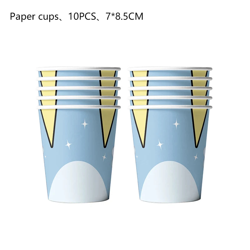 Cute Family Dog Birthday Party Decoration Disposable Plates Cups Banner Cake Stand Backdrop Balloons Set Toy Kids Party Supplies