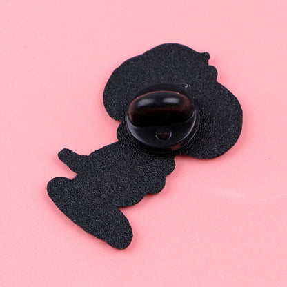 Cartoon White Dog Badges on Bags Soft Enamel Pin Children Brooch for Clothes Cute Lapel Pins for Backpack Accessories