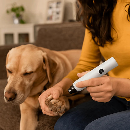 3 Colors Electric Pet Nail Grinder Quiet USB Charging Pet Nail Clipper with LED Safe Cat Grooming Clipper For Cats Dogs