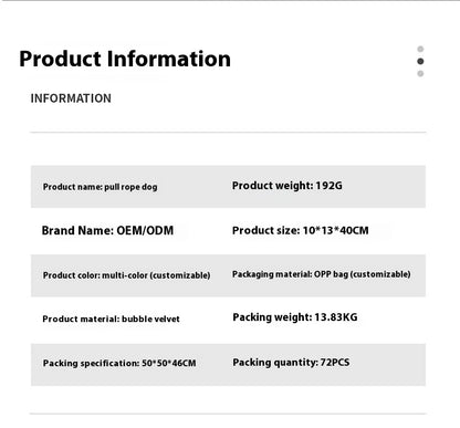 New Sell Well Plush Dog Toy Animals Shape Bite Resistant Squeaky Toys Corduroy Dog Toys For Small Large Dogs Puppy Pets Toys