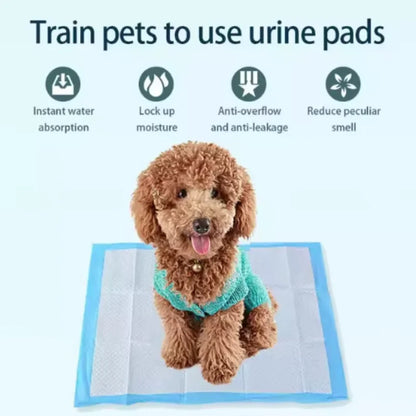 the PUPPY PEE PADS - Pet Training Pads, Dog Pee Pad, Puppy Diaper, Nappy Doggy/Cat Pet Supplies with Quick Drying Surface Super Absorbent Core Leak-Free