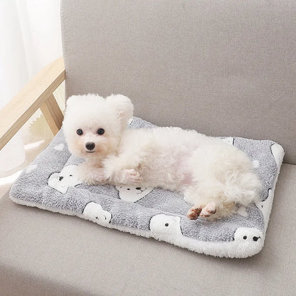 Pet Sleeping Pad Thickened Autumn and Winter Warm Floor Mat Cat Dog Universal Blanket Pad Pet Supplies